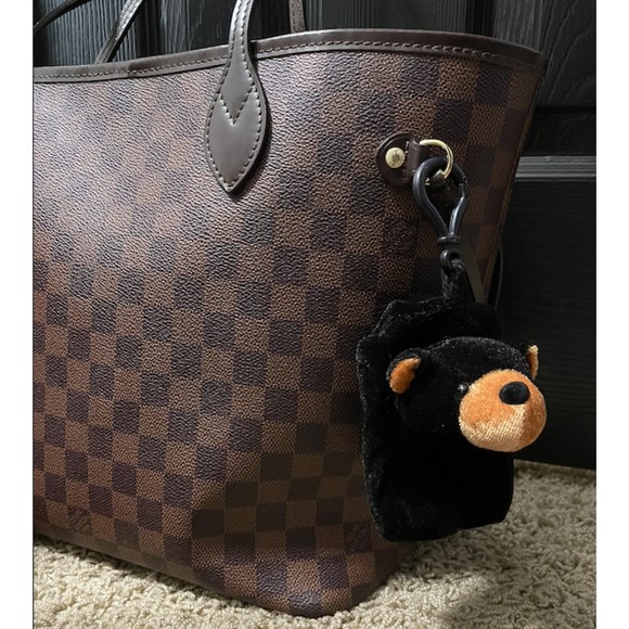 NEW - Bear Charm Keychain with Pouch-Purse Charm, Airpod Case, Mini Catchall - Picture 9 of 11